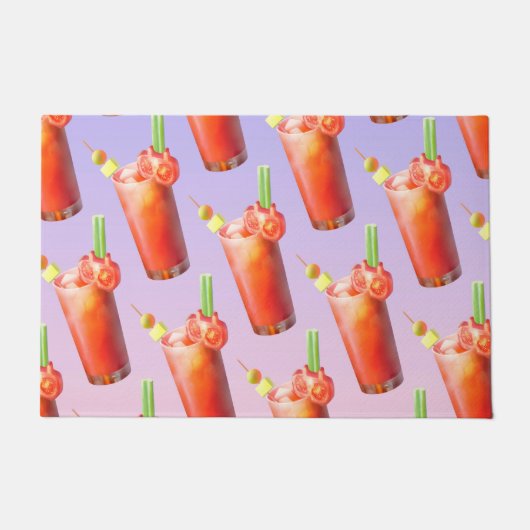Creatieve Bloody Mary Cocktail Deurmat (Voorkant)