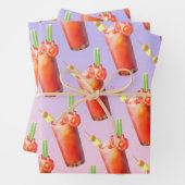Creatieve Bloody Mary Cocktail Inpakpapier Vel (In situ)