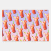 Creatieve Bloody Mary Cocktail Inpakpapier Vel (Voorkant)