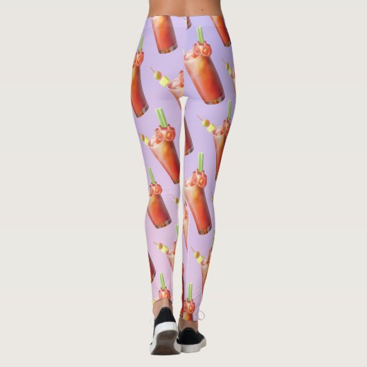 Creatieve Bloody Mary Cocktail Leggings (Achterkant)