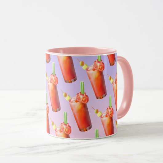 Creatieve Bloody Mary Cocktail Mok (Voorkant rechts)