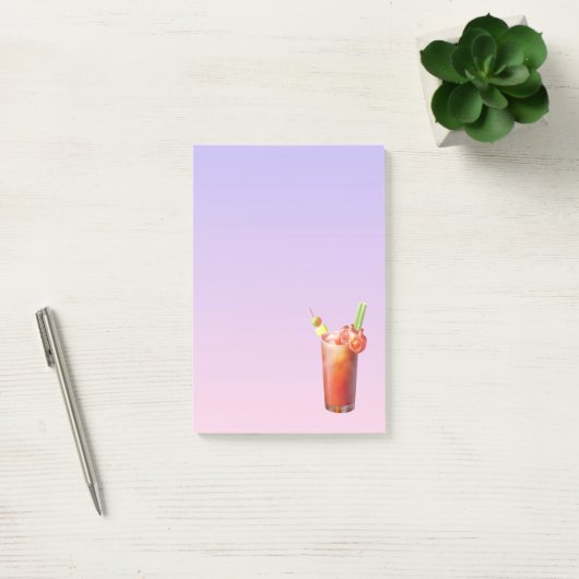 Creatieve Bloody Mary Cocktail Post-it® Notes (Kantoor)
