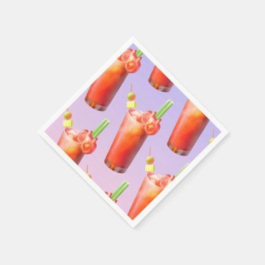 Creatieve Bloody Mary Cocktail Servet (Hoek)