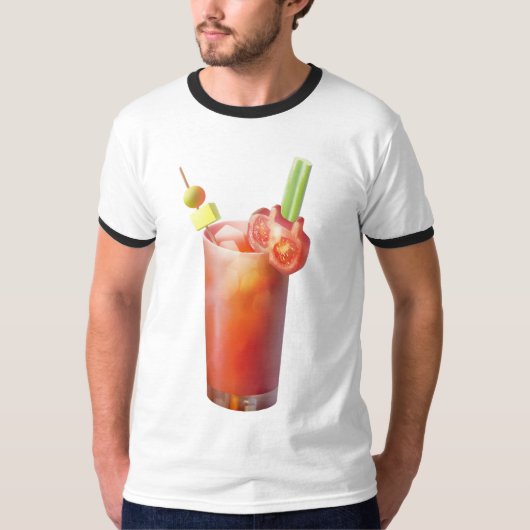 Creatieve Bloody Mary Cocktail T-shirt (Voorkant)