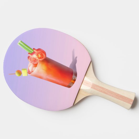Creatieve Bloody Mary Cocktail Tafeltennisbatje (Zijkant)