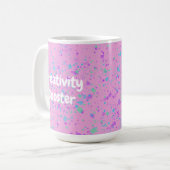 Creatieve Booster Roze Koffiemok (Voorkant links)