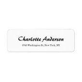 Creatieve Borstelkalligrafie Minimalistische Profe Etiket (Voorkant)