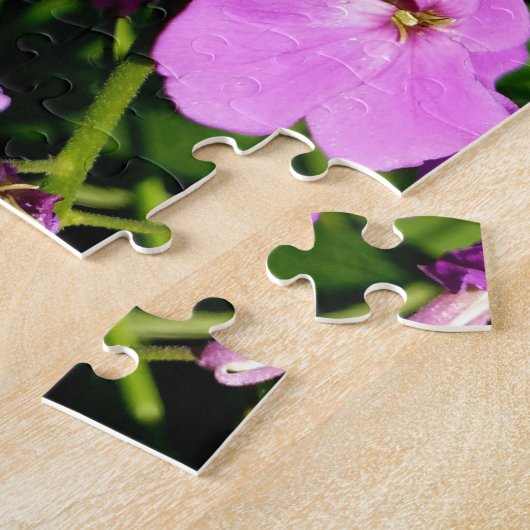 Creatieve bossen bloem groene foto puzzel legpuzzel (Zijkant)