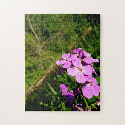 Creatieve bossen bloem groene foto puzzel legpuzzel (Verticaal)