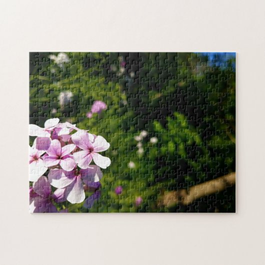 Creatieve bossen bloem groene foto puzzel legpuzzel (Horizontaal)