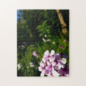 Creatieve bossen bloem groene foto puzzel legpuzzel (Verticaal)