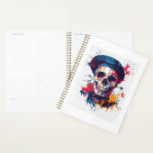 Creatieve botten � Grappige kunstenaar schedel Planner (Display)