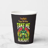 Creatieve buitenaardse kunst die verlangen naar co papieren bekers (Voorkant)