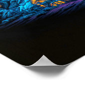 Creatieve buitenaardse psychedelische paddenstoele poster (Hoek)