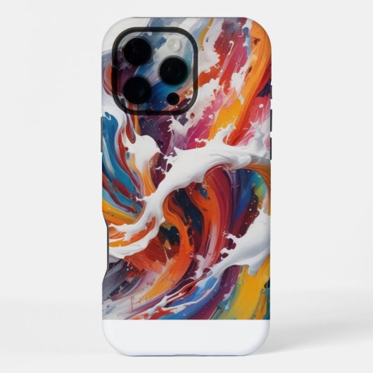 Creatieve Cadeau: Levendig Abstract iPhone Hoesje (Achterkant)
