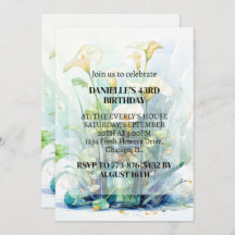 Creatieve Calla Lily Flower Art verjaardagsfeestje