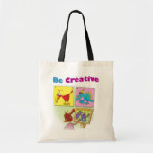 Creatieve Canvas tas zijn (Voorkant)