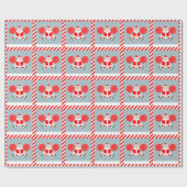Creatieve Cheerleader Kerstcadeau Cadeaupapier (Vlak)