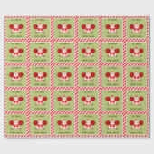 Creatieve Cheerleader Kerstcadeau Cadeaupapier (Vlak)