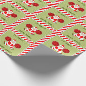 Creatieve Cheerleader Kerstcadeau Cadeaupapier (Hoek)