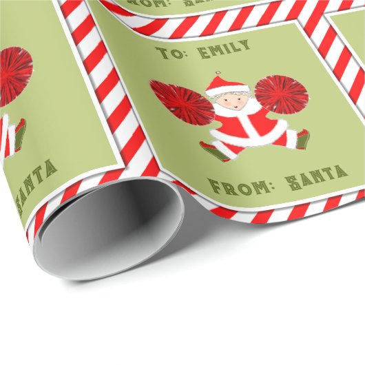 Creatieve Cheerleader Kerstcadeau Cadeaupapier (Rol Hoek)
