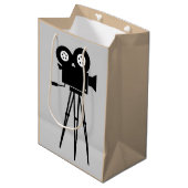 CREATIEVE CINEKAMERA EN DRIEMATIG ONTWERP MEDIUM CADEAUZAKJE (Voorkant Gekanteld)