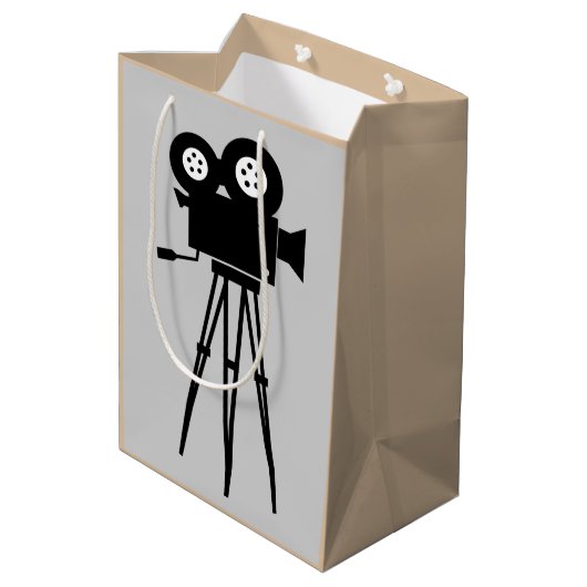 CREATIEVE CINEKAMERA EN DRIEMATIG ONTWERP MEDIUM CADEAUZAKJE (Achterkant Gekanteld)