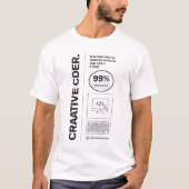 Creatieve Codeur Bouwer van Digitale Werelden Ontw T-shirt (Voorkant)