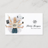 Creatieve Crafting Queen Stijlvol Branding Ontwerp Visitekaartje (Voorkant)