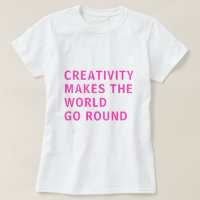 Creatieve Creatief Spreuk Citaat Roze Typografie T