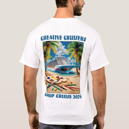 Creatieve Cruisers Group Cruise 2025 T-shirt (Achterkant)