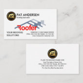 Creatieve dakbedekking dakbedekking bouwer visitekaartje (Voorkant / Achterkant)