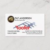 Creatieve dakbedekking dakbedekking bouwer visitekaartje (Voorkant)