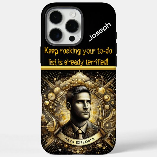 Creatieve data-exploratie in een gouden wereld Case-Mate iPhone case (Achterkant)