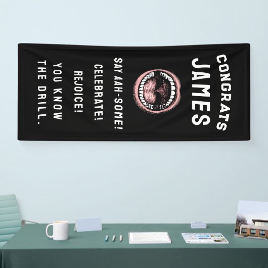 Creatieve Dental School Afstuderen Party Banner (Beurs)