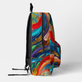 Creatieve details op elke gedrukte rugzak (Links)