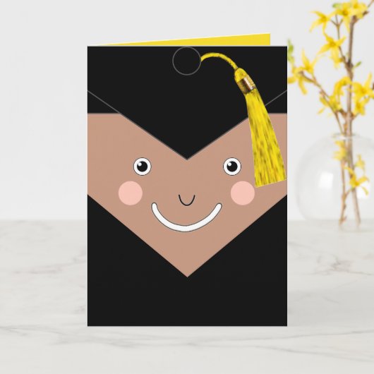 Creatieve diploma kaart (Gele Bloem)