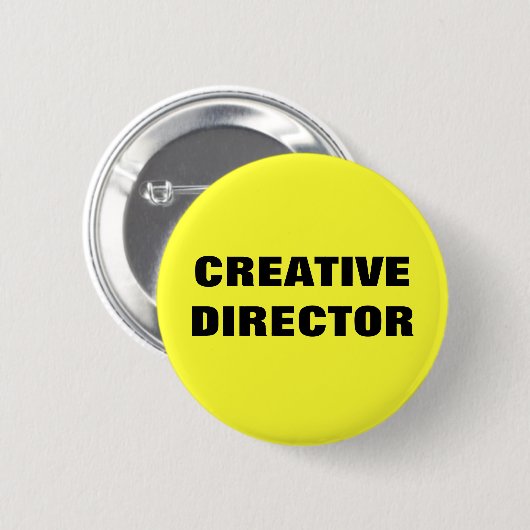 CREATIEVE DIRECTEUR RONDE BUTTON 5,7 CM (Voorkant /achterkant)