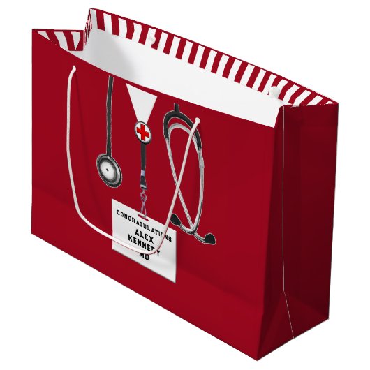 Creatieve Doctor Medische School Groot Cadeauzakje (Voorkant Gekanteld)