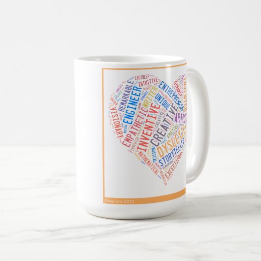 Creatieve dyslectische Mok (Voorkant rechts)