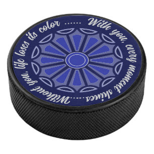 Creatieve eenvoudige kleur bloem cadeau mama papa hockey puck