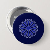 Creatieve eenvoudige kleur bloem cadeau mama vader ronde button 7,6 cm (Voorkant /achterkant)