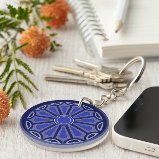 Creatieve eenvoudige kleur bloem cadeau moeder vad sleutelhanger (Voorkant Rechts)