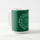 Creatieve eenvoudige kleur bloem geschenk moeder v koffiemok (Voorkant links)