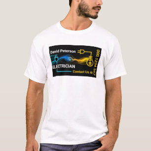 Creatieve Elektrisch Circuit Bliksem Elektricien T-shirt