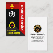 Creatieve elektrische gloeilamp circuit visitekaartje (Voorkant / Achterkant)