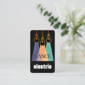 Creatieve Elektrische Lamp Straal Visitekaartje (Staand voorkant)