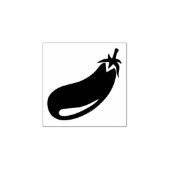 Creatieve en leuke aubergine kunst miniatuur rubberstempel (Afrduk)