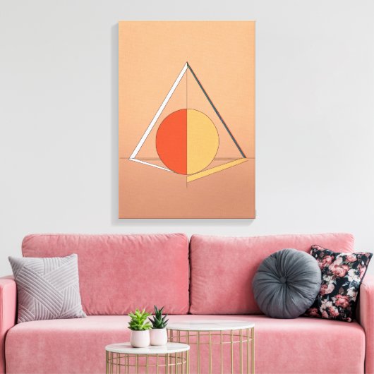 Creatieve en moderne kunst Logo Design Canvas Afdruk (Insitu (Woonkamer))