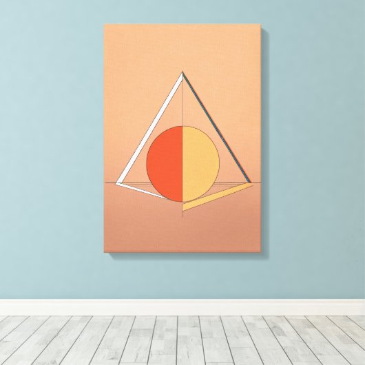 Creatieve en moderne kunst Logo Design Canvas Afdruk (Insitu (Houten vloer))